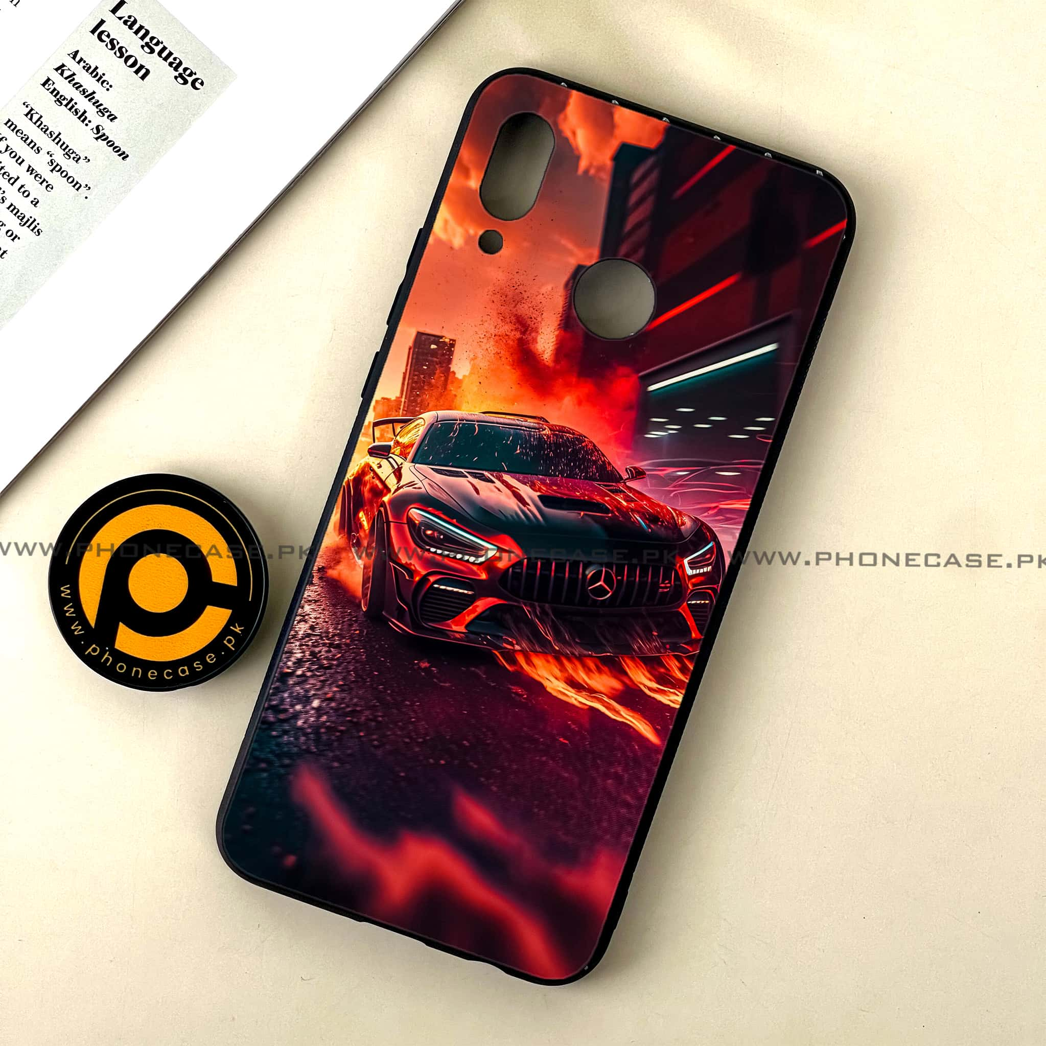 Huawei Nova 3 - Racing 2.0 Series - Premium Printed Glass soft Bumper shock Proof Case