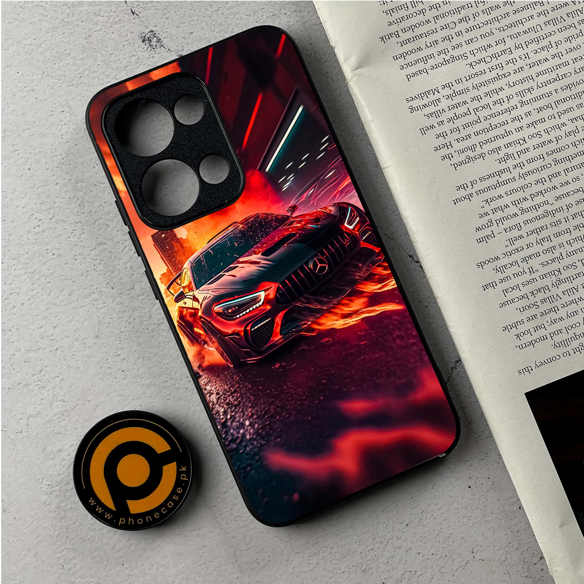 Oppo Reno 13 - Racing 2.0 Series - Premium Metal Printed Soft Bumper Shockproof Case