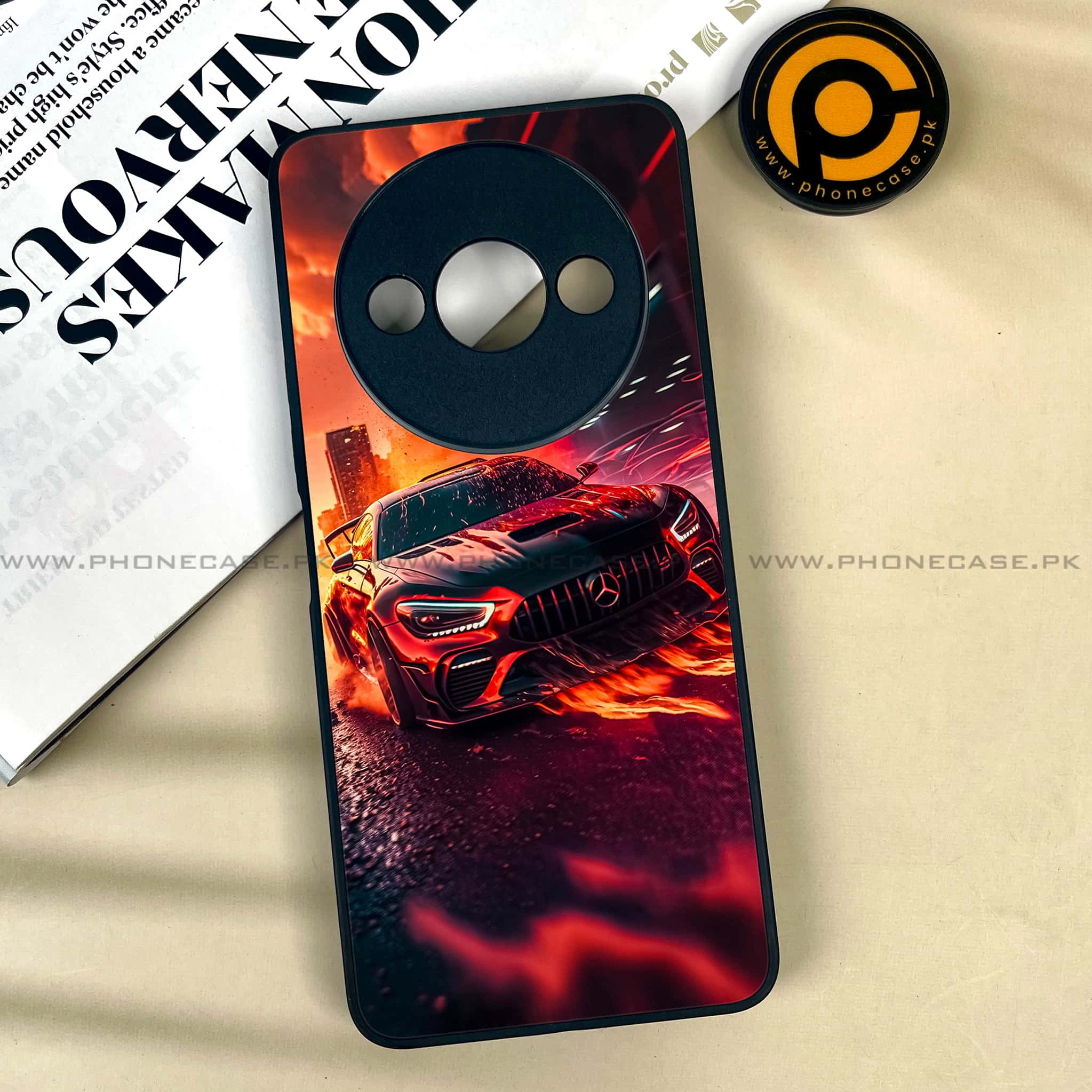 Xiaomi Redmi A3x - Racing Series 2.0 - Premium Printed Metal soft Bumper shock Proof Case