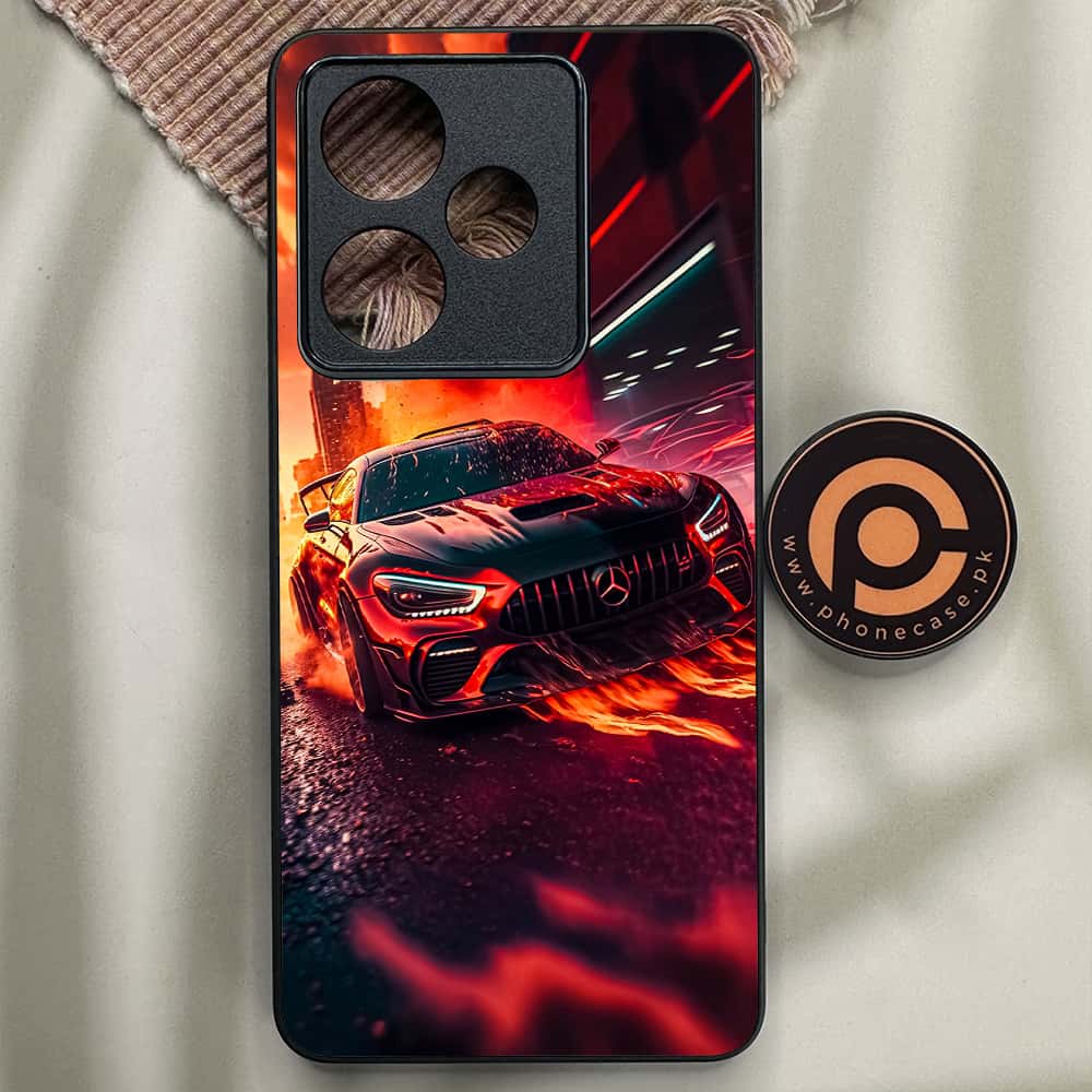 Realme GT 7 - Racing 2.0 Series - Premium Metal Printed soft Bumper shock Proof Case