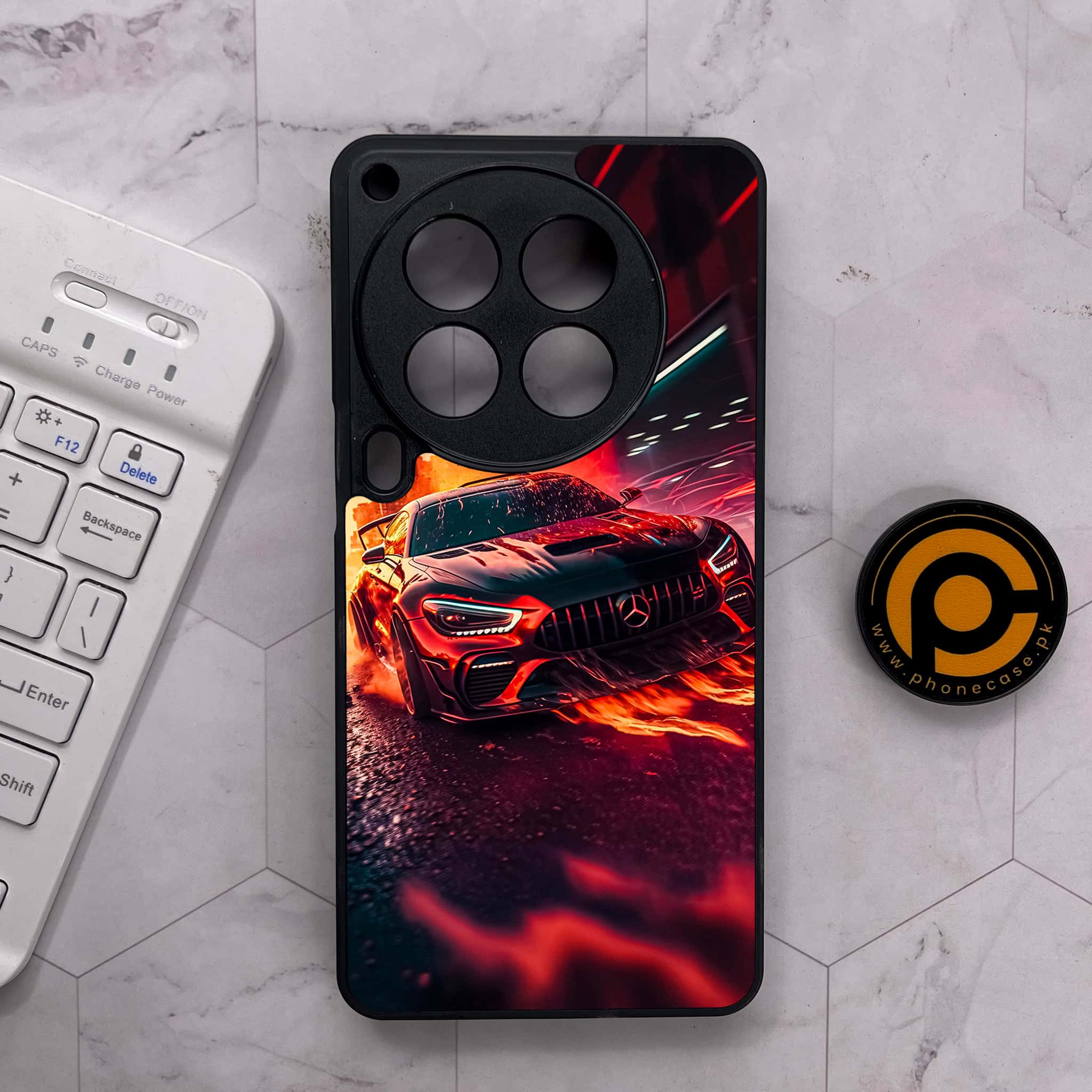 Tecno Camon 30 Premier - Racing 2.0 Series - Premium Metal Printed soft Bumper shock Proof Case