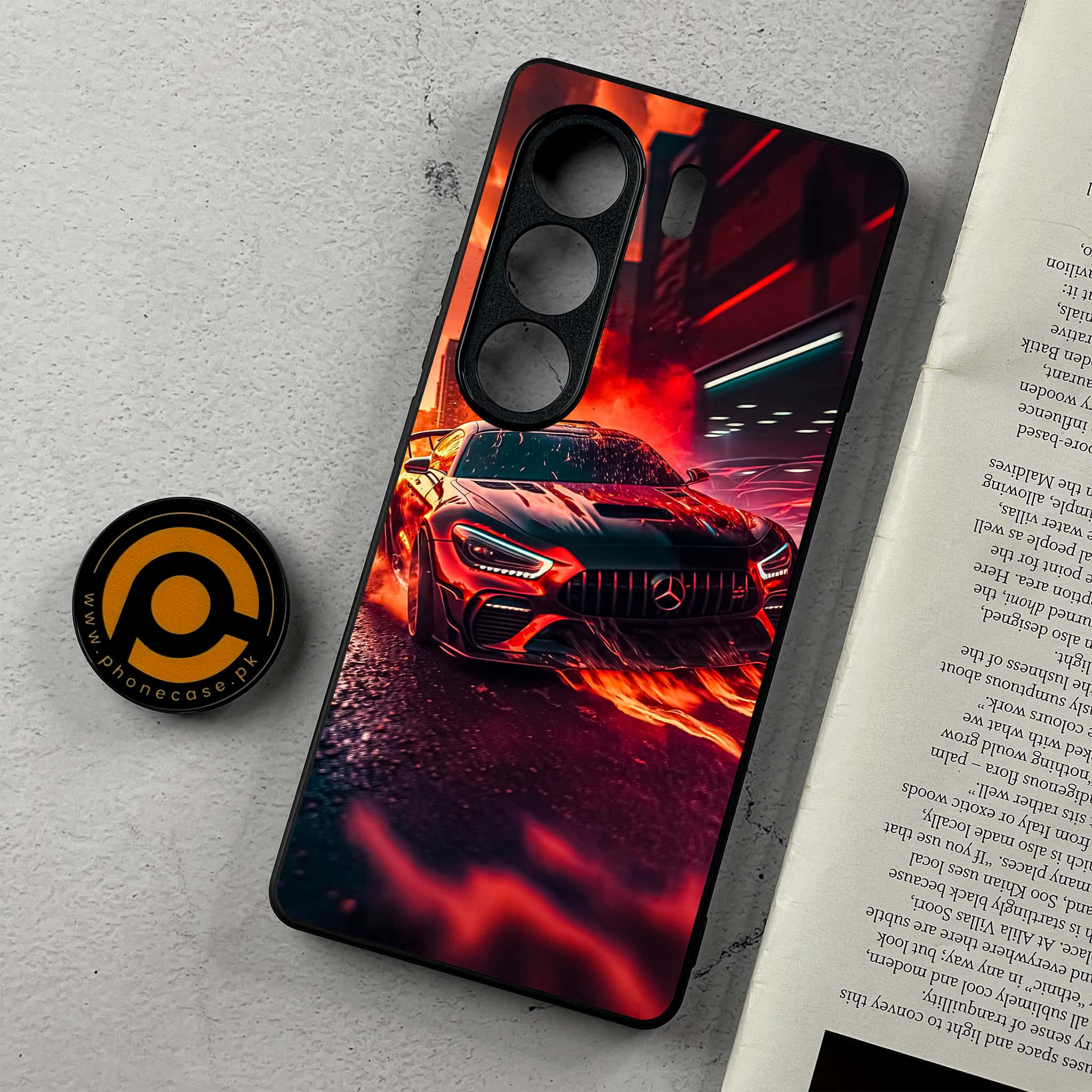 Tecno Camon 40 - Racing 2.0 Series - Premium Metal Printed Soft Bumper Shockproof Case