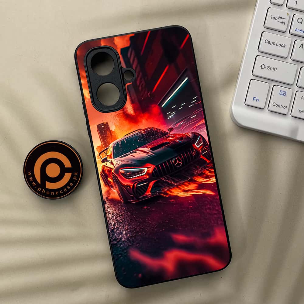 Tecno Spark Go 2 - Racing 2.0 Series - Premium Metal Printed soft Bumper Shock Proof Case