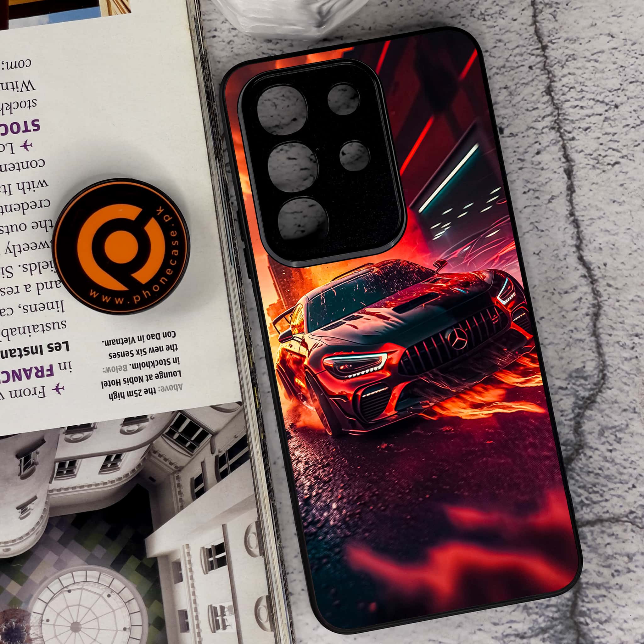 Vivo Y29 4G - Racing 2.0 Series - Premium Metal Printed soft Bumper Shock Proof Case