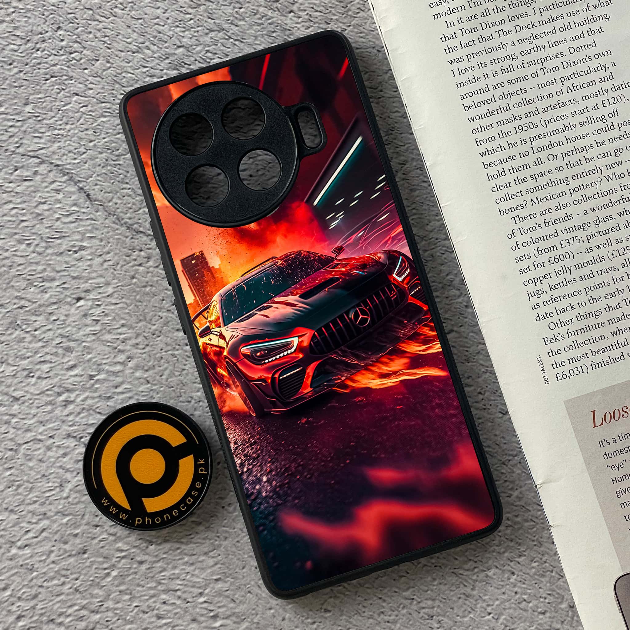 Tecno Spark 20 pro plus - Racing 2.0 Series - Premium Metal Printed soft Bumper shock Proof Case