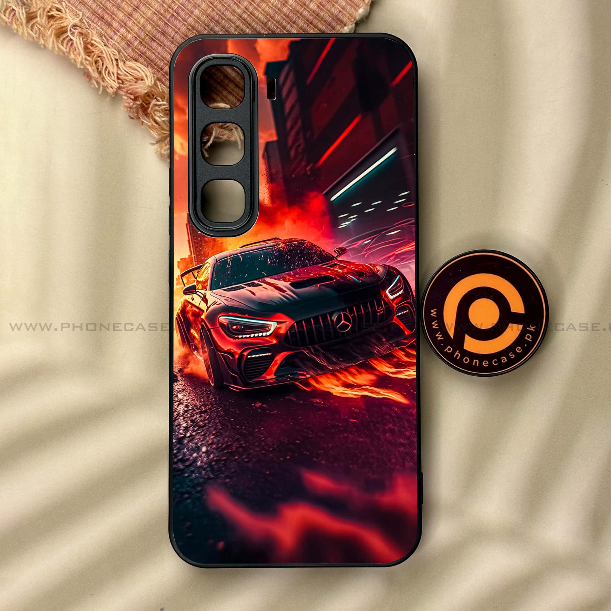 Infinix Hot 60 Pro Plus - Racing 2.0 Series - Premium Metal Printed soft Bumper shock Proof Case