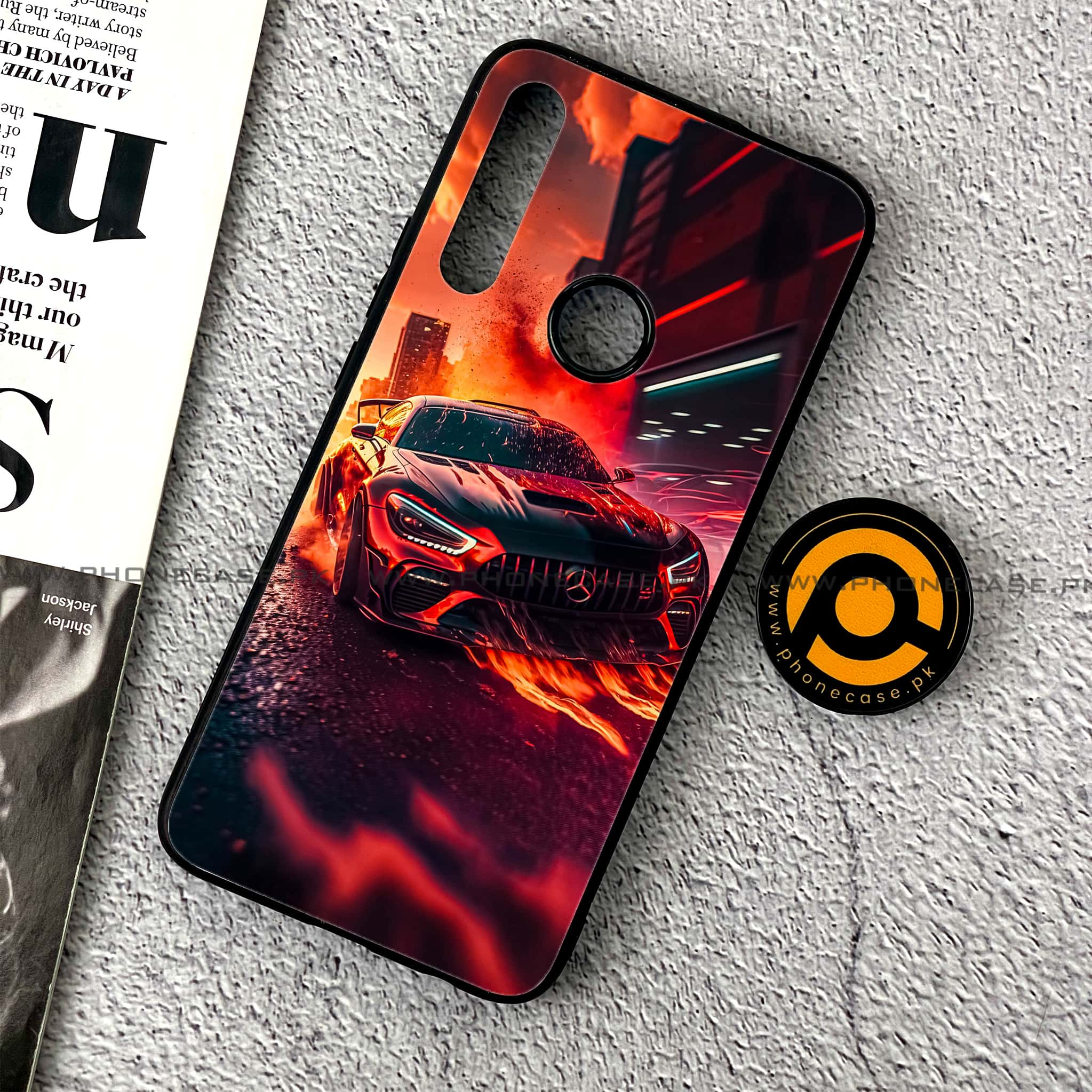 Huawei Y9 Prime (2019) - Racing 2.0 Series - Premium Printed Glass soft Bumper shock Proof Case