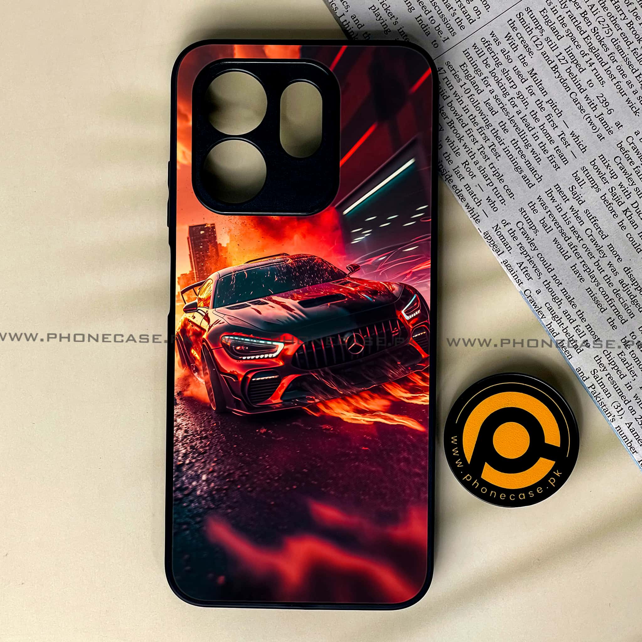 Infinix Smart 9 HD - Racing 2.0 Series - Premium Metal Printed soft Bumper shock Proof Case