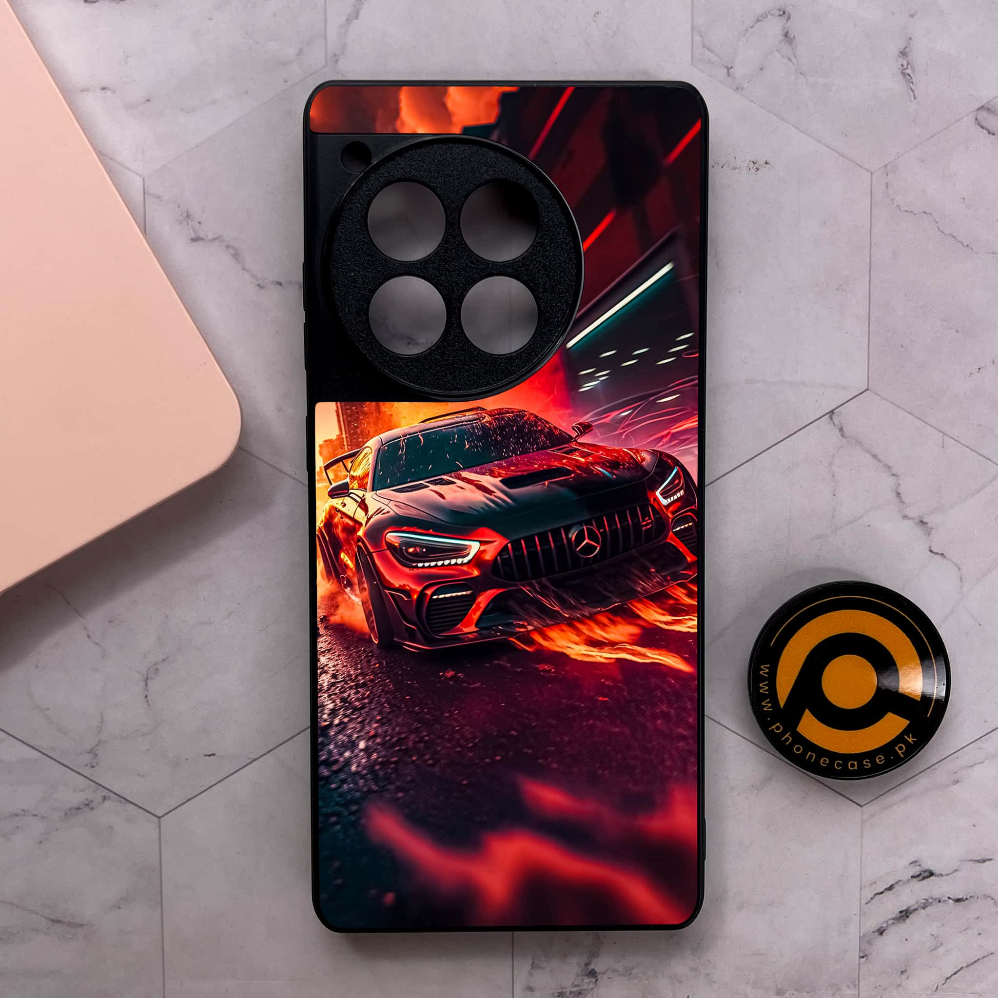 OnePlus 12R - Racing 2.0 Series - Premium Metal Printed soft Bumper shock Proof Case