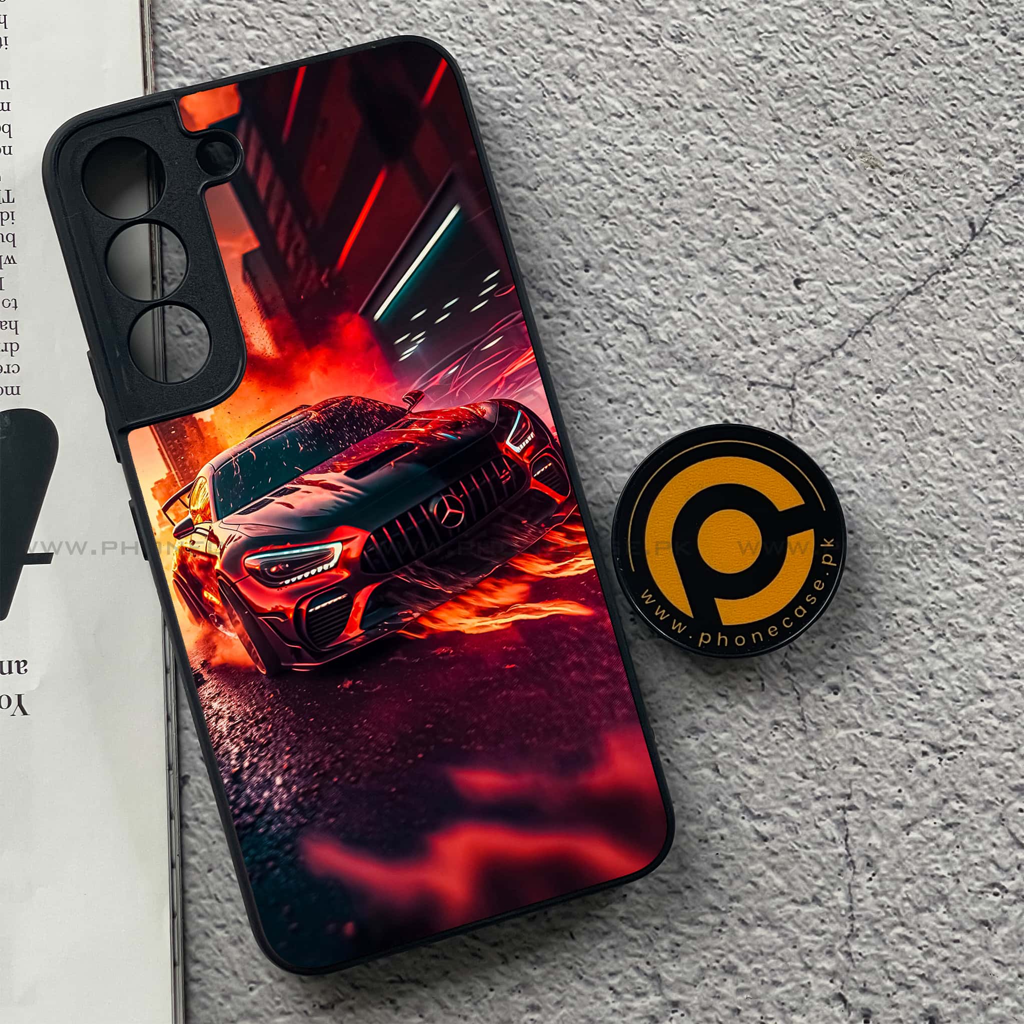 Samsung Galaxy S22 - Racing 2.0 Series - Premium Metal Printed soft Bumper shock Proof Case
