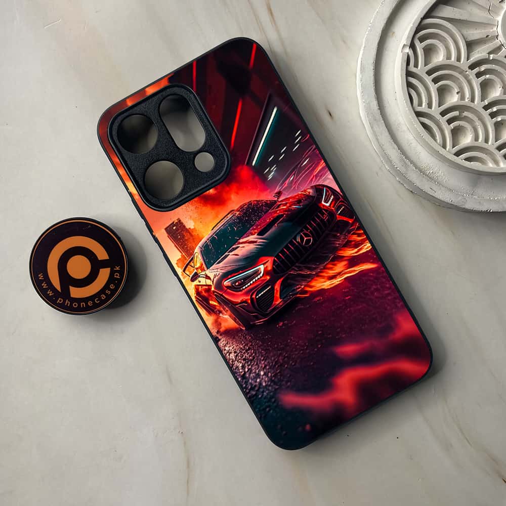 Oppo Reno 14 5G - Racing 2.0 Series - Premium Metal Printed soft Bumper shock Proof Case