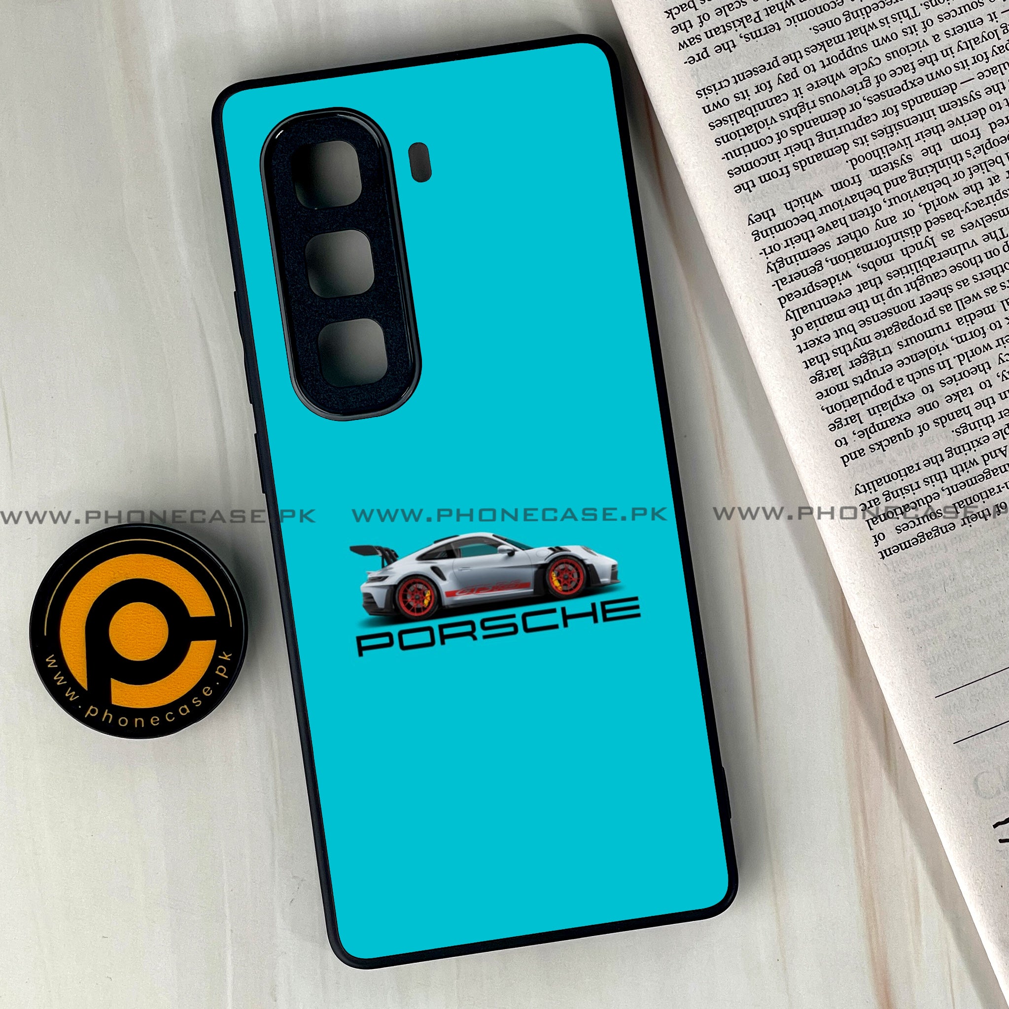 Infinix Hot 50 Pro Plus - Racing 2.0 Series - Premium Printed Glass soft Bumper shock Proof Case