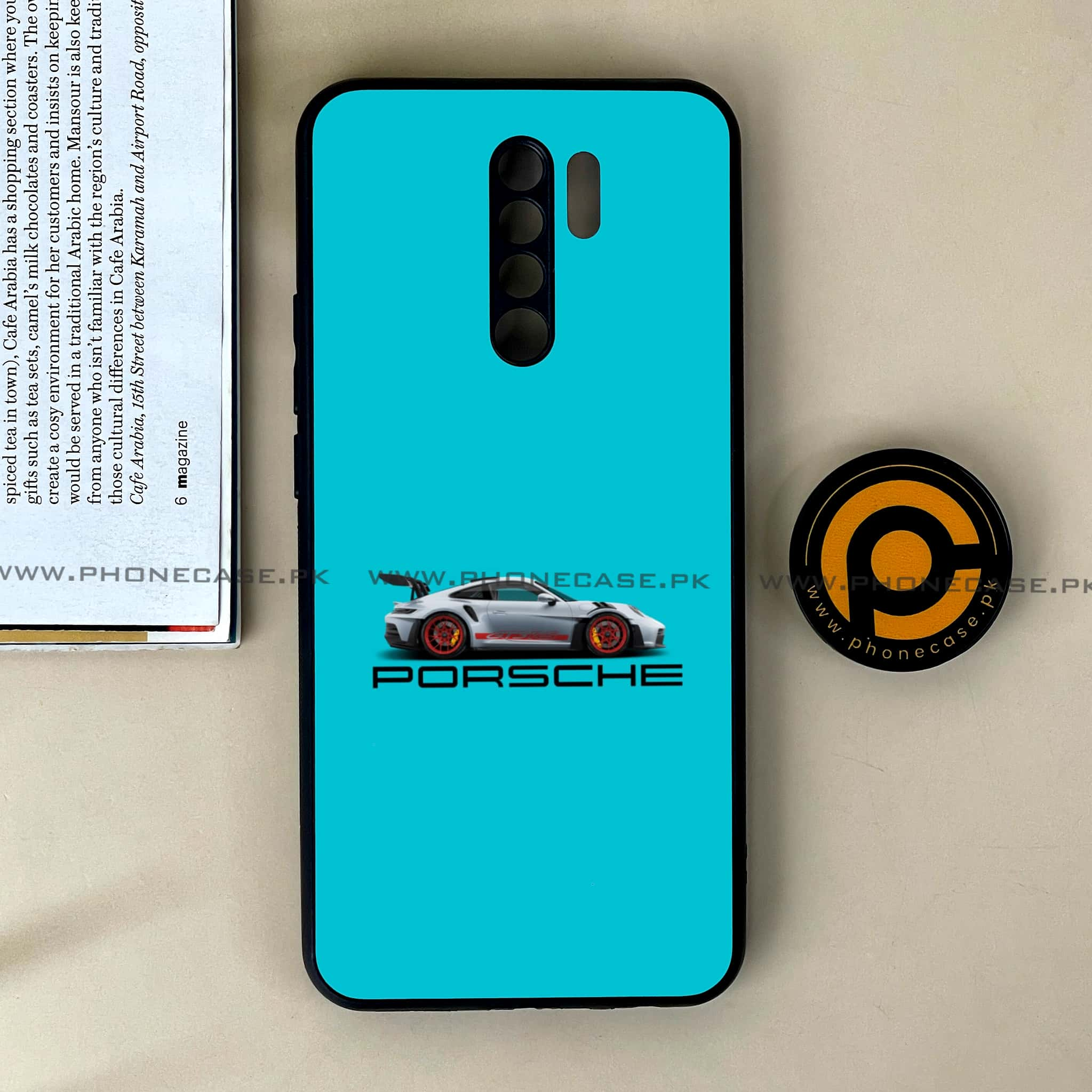 Xiaomi Redmi 9 - Racing 2.0 Series - Premium Printed Glass soft Bumper shock Proof Case