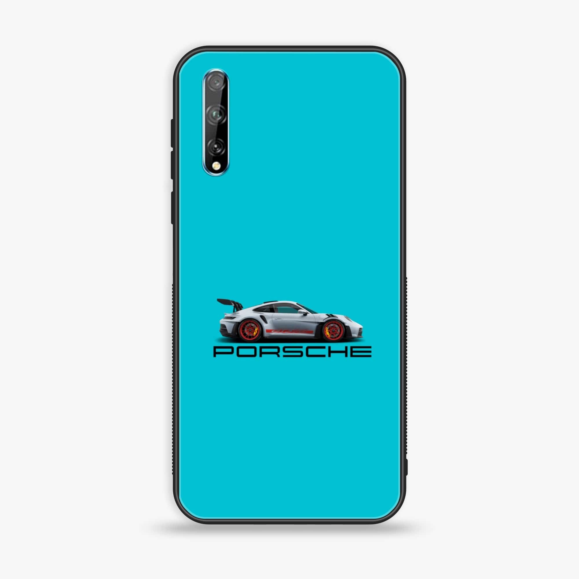 Huawei Y8p -  Racing 2.0 Series - Premium Printed Glass soft Bumper shock Proof Case