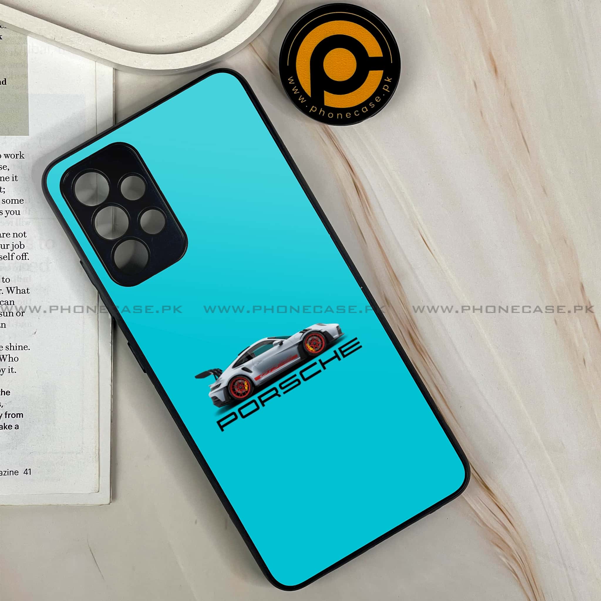 Samsung Galaxy A13 - Racing 2.0 Series - Premium Printed Glass soft Bumper shock Proof Case