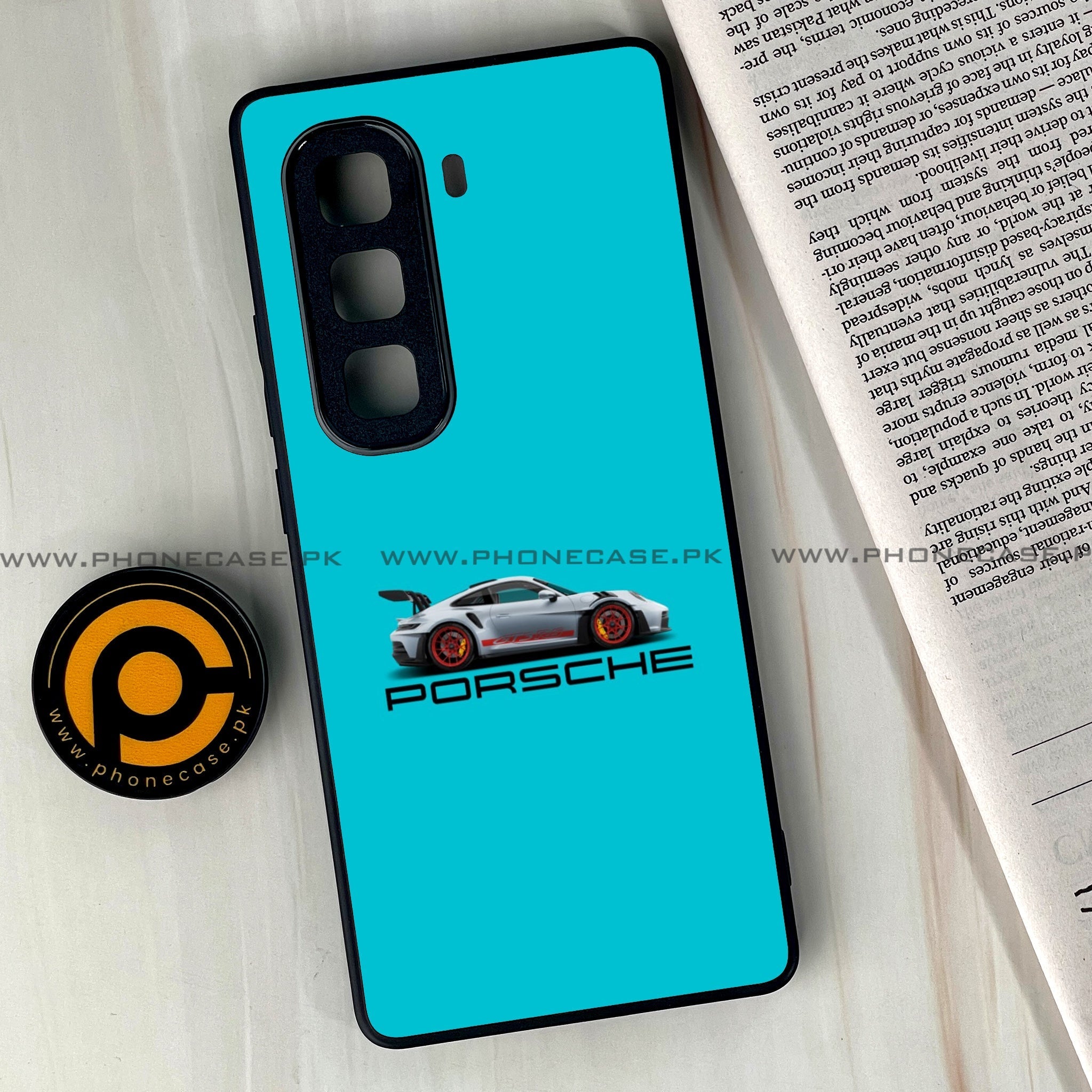 Infinix Hot 60  - Racing 2.0 Series - Premium Metal Printed soft Bumper shock Proof Case