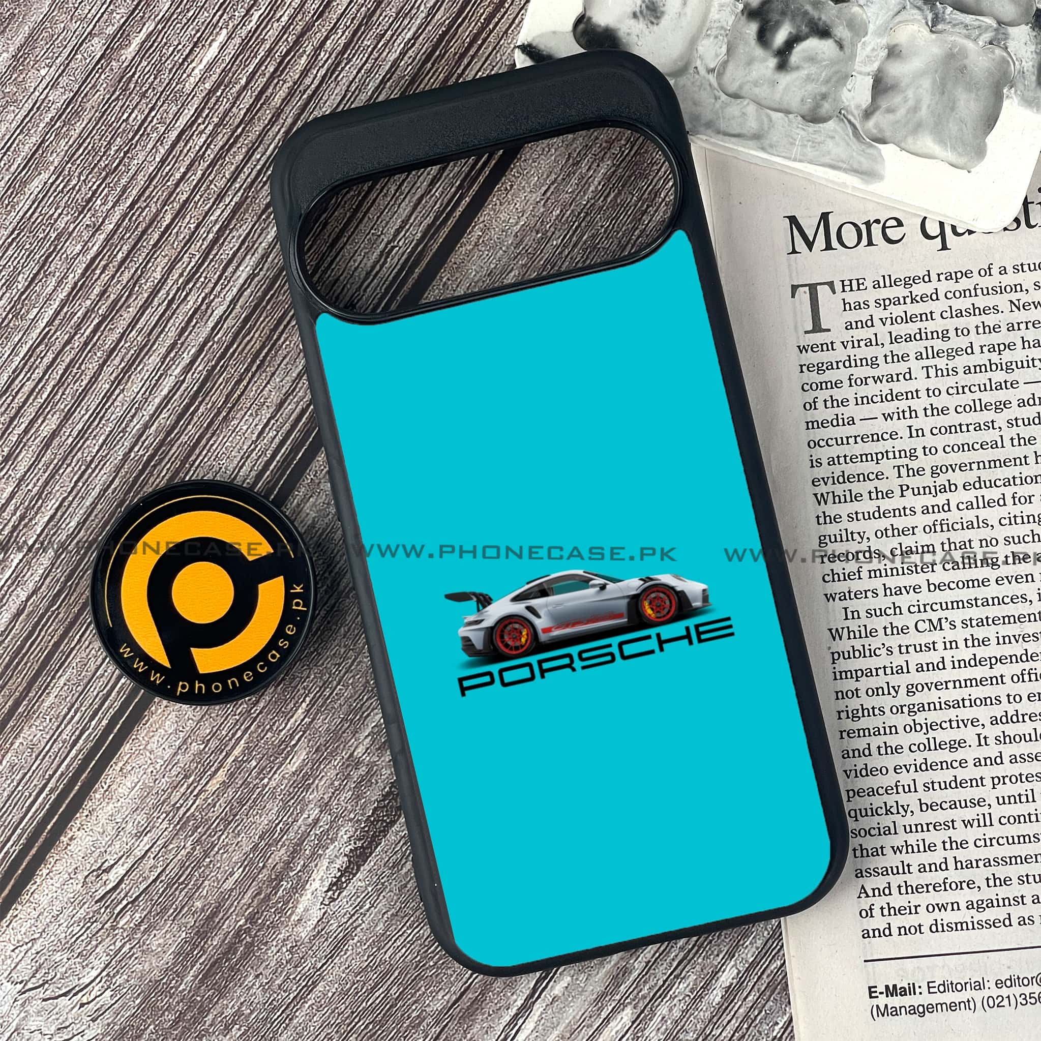 Google Pixel 9 - Racing 2.0 Series - Premium Printed Glass soft Bumper shock Proof Case