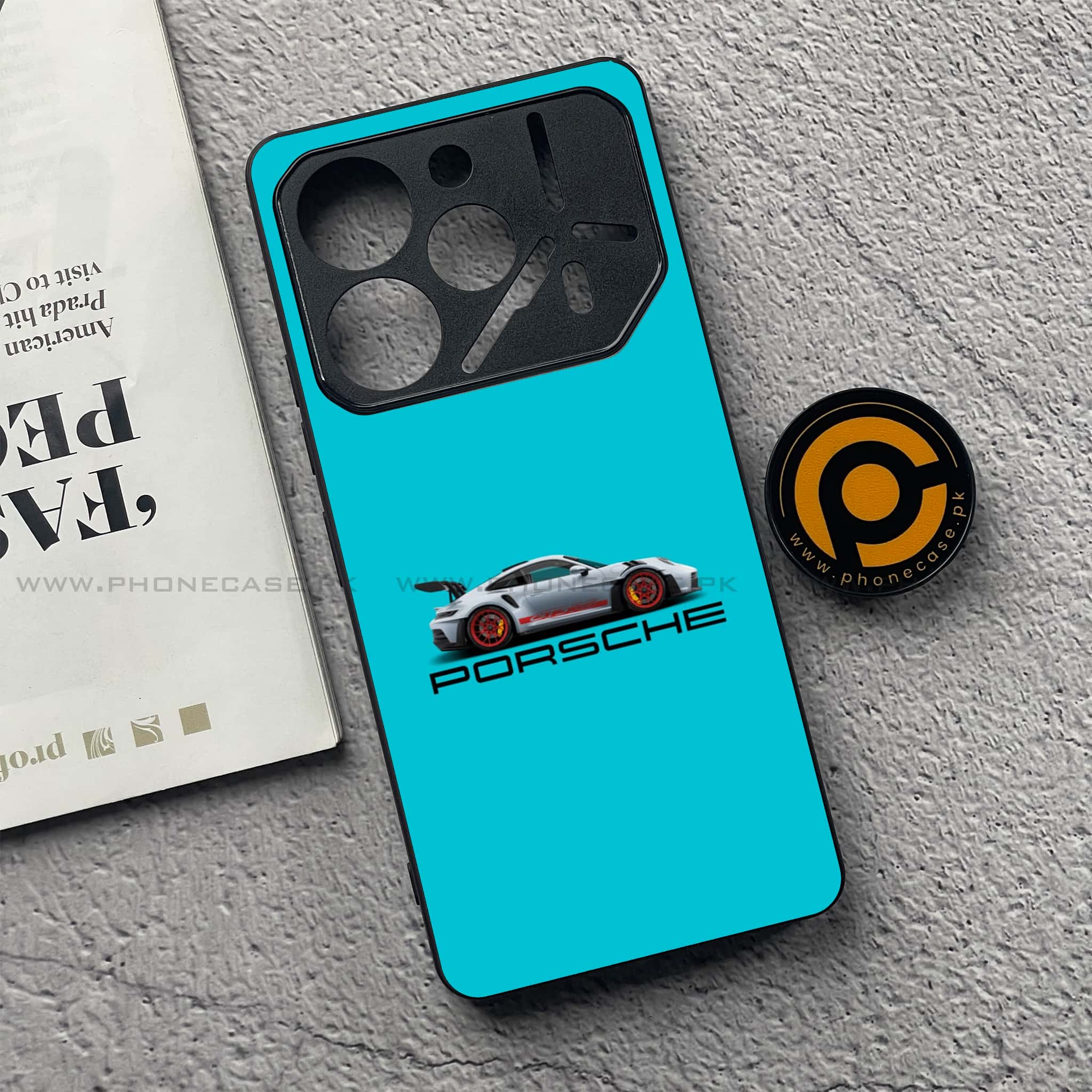 Tecno Pova 6 - Racing 2.0 Series - Premium Printed Glass soft Bumper shock Proof Case