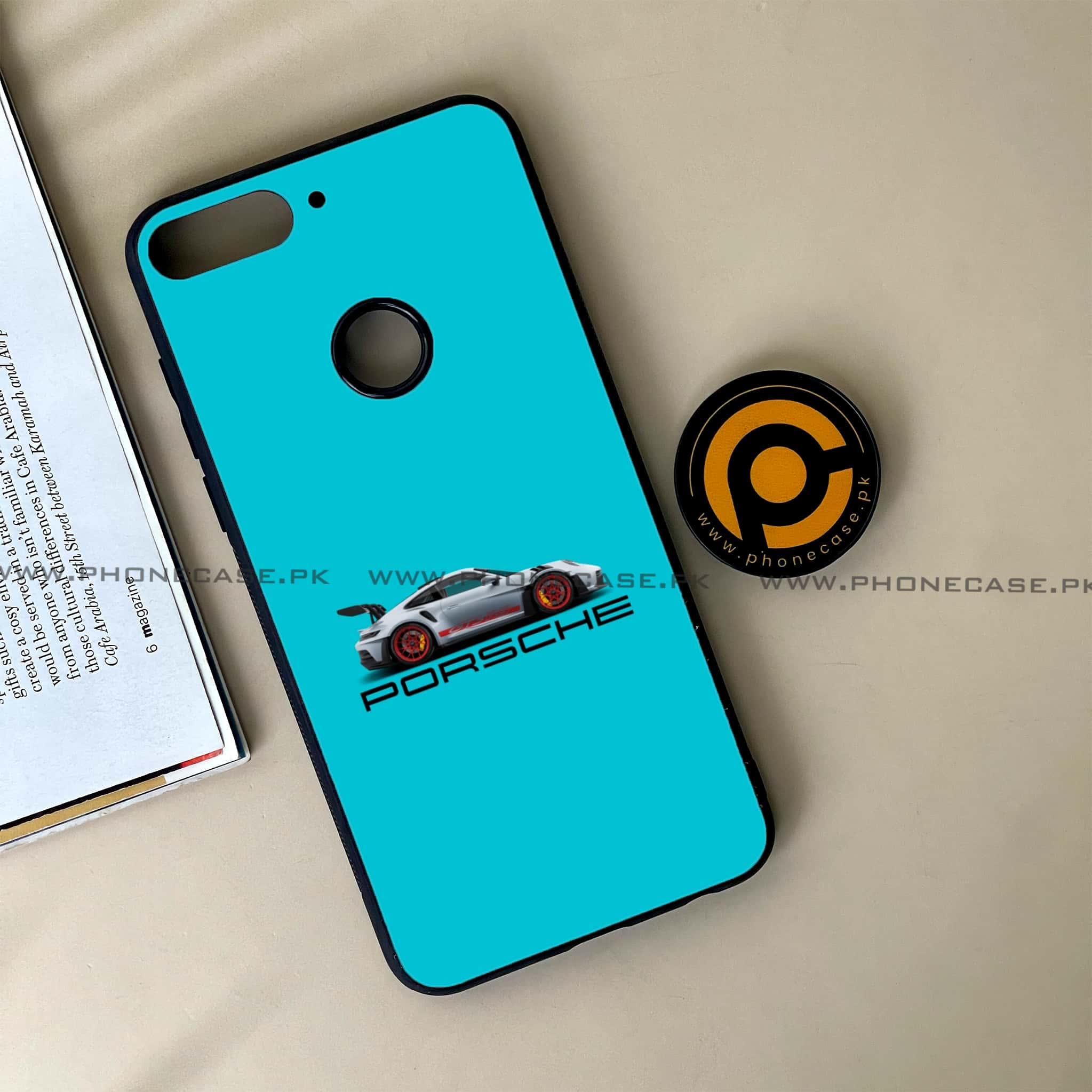 Huawei Y7 Prime (2018) - Racing 2.0 Series - Premium Printed Glass soft Bumper shock Proof Case