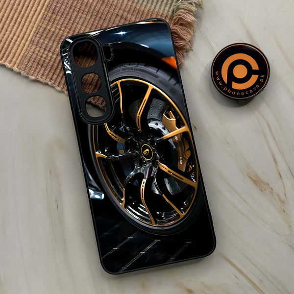 Vivo Y400 - Racing Car Red Blade RIM - Premium Metal Printed soft Bumper shock Proof Case