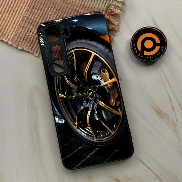 Vivo Y400 - Racing Car Red Blade RIM - Premium Metal Printed soft Bumper shock Proof Case CS-43881