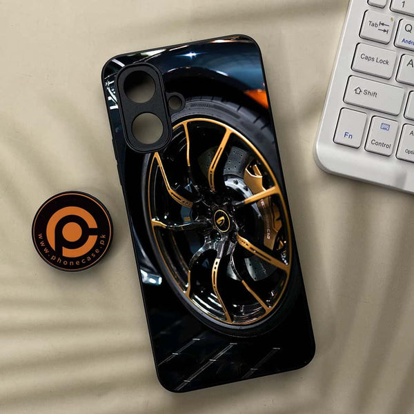 Infinix Smart 10 - Racing Car Red Blade RIM - Premium Metal Printed soft Bumper Shock Proof Case