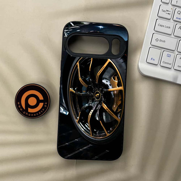 Google Pixel 10 Pro  - Racing Car Red Blade RIM - Premium Metal Printed soft Bumper Shock Proof Case