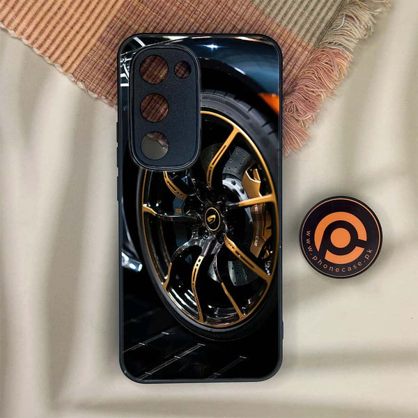 Tecno Spark 40 Pro Plus - Racing Car Red Blade RIM - Premium Metal Printed soft Bumper shock Proof Case