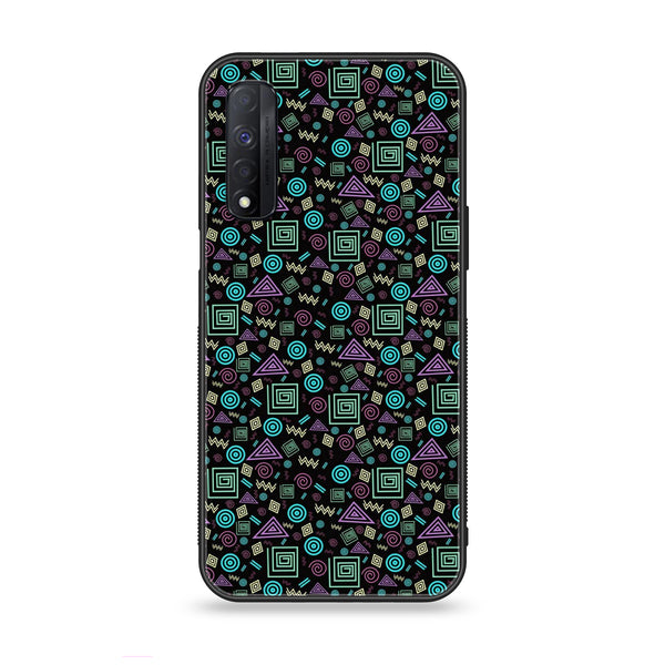 Realme Narzo 30 - Neon Maze - Premium Metal Printed soft Bumper shock Proof Case  CS-32076