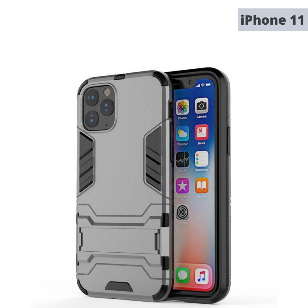 iPhone 11 Pro Max Hybrid TPU+PC Iron Man Armor Shield Case