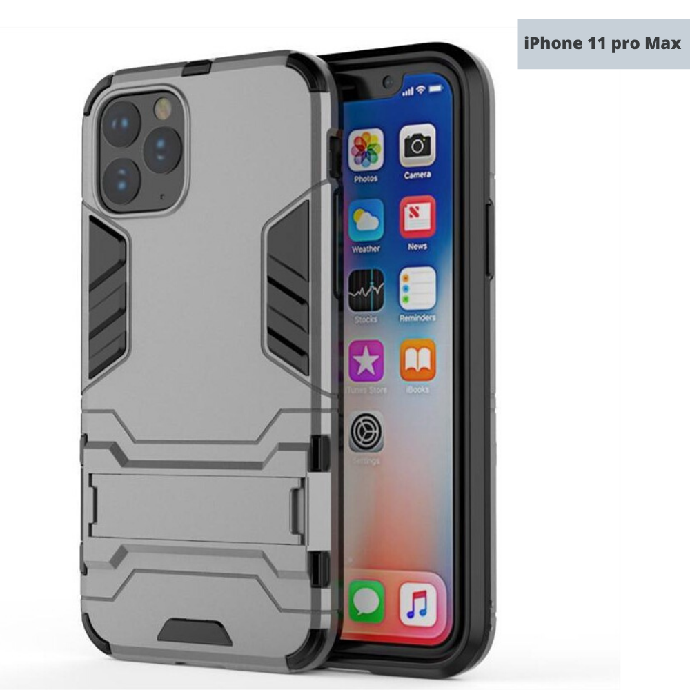 iPhone 11 Pro Hybrid TPU+PC Iron Man Armor Shield Case