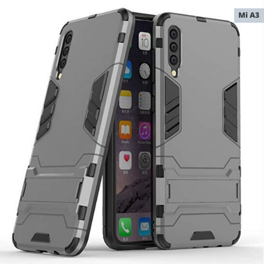 MI A3 Hybrid TPU+PC Iron Man Armor Shield Case