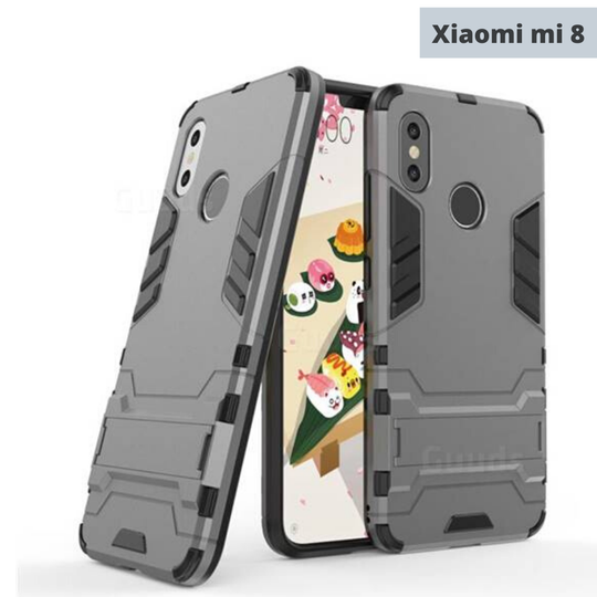 MI 8 Hybrid TPU+PC Iron Man Armor Shield Case