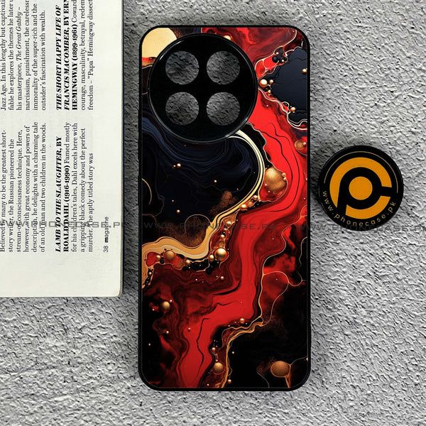 OnePlus 13R - Red Gold Marble - Premium Printed Metal soft Bumper shock Proof Case