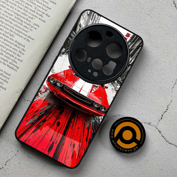 Xiaomi 15 Ultra - Red Muscle Car Thrill - Premium Metal Printed Soft Bumper Shockproof Case