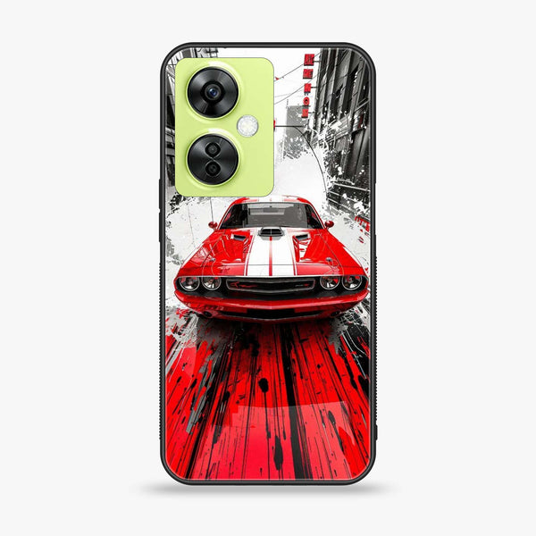 OnePlus Nord CE 3 Lite - Red Muscle Car Thrill - Premium Printed soft Bumper shock Proof Case