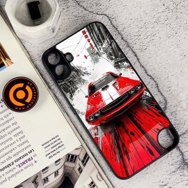 Nothing CMF Phone 1 - Red Muscle Car Thrill - Premium Metal Printed soft Bumper Shock Proof Case