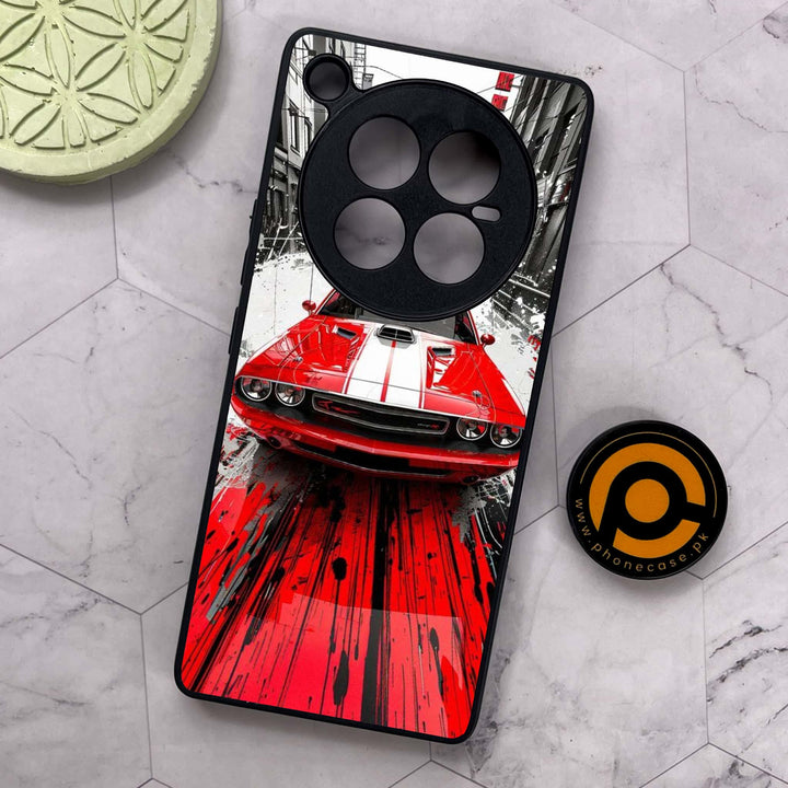 Infinix Zero 40 5G - Red Muscle Car Thrill - Premium Metal Printed soft Bumper shock Proof Case