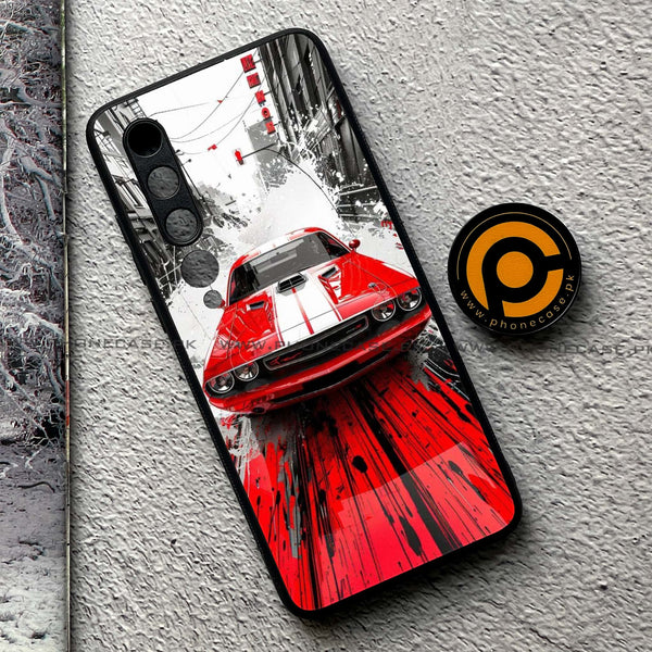 Xiaomi Mi 10 - Red Muscle Car Thrill - Premium Printed Metal soft Bumper shock Proof Case