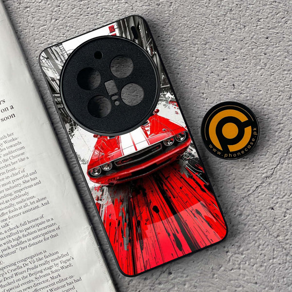 Vivo X200 Pro - Red Muscle Car Thrill - Premium Metal  Printed soft Bumper shock Proof Case