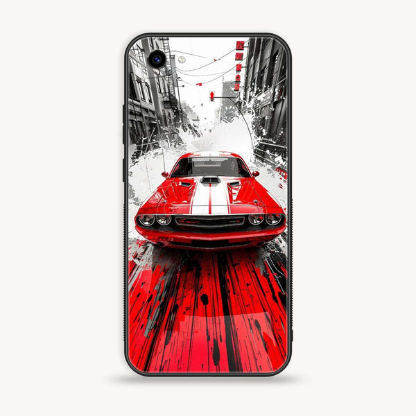 Vivo Y83 - Red Muscle Car Thrill - Premium Printed Glass Case