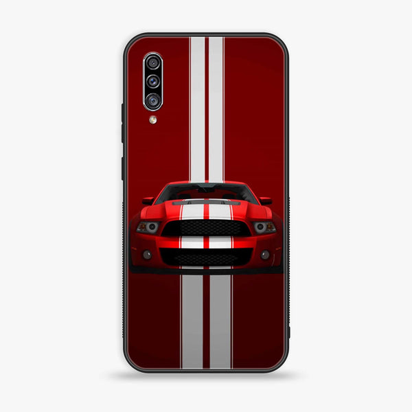Galaxy A50 - Muscle Racing Car - Premium Printed Glass soft Bumper shock Proof Case