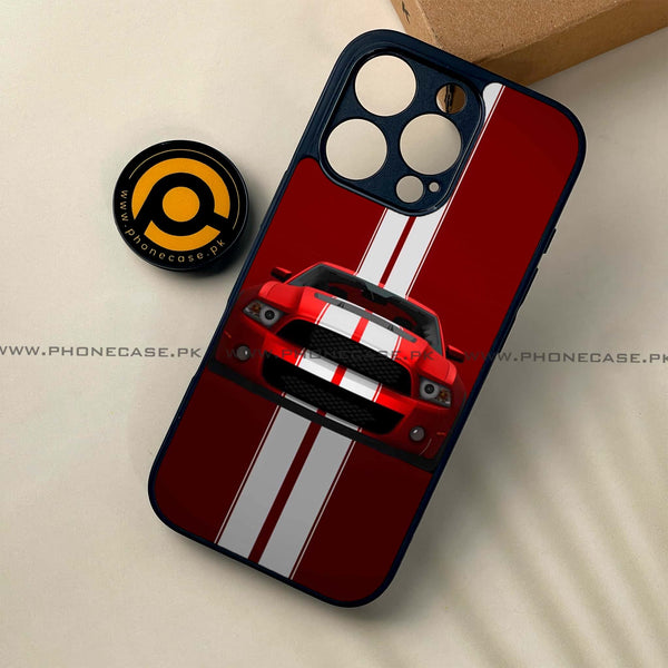 iPhone 16 Pro - Muscle Racing Car - Premium Printed Glass soft Bumper shock Proof Case