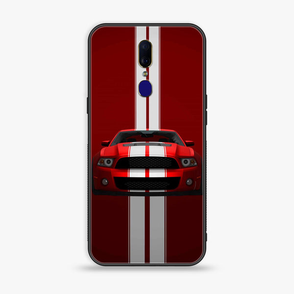 Oppo F7 - Red Mustang - Premium Printed Glass Case