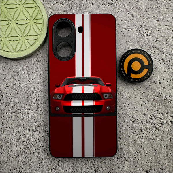 Xiaomi Poco X7 Pro 5G / Oppo A38 - Muscle Racing Car -  Premium Printed Metal soft Bumper shock Proof Case CS-28452