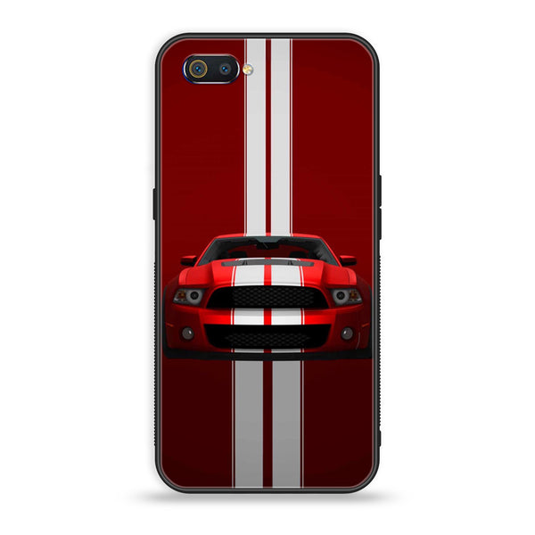 Oppo Realme C2 - Red Mustang - Premium Printed Glass Case