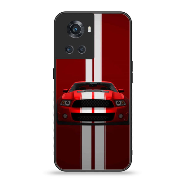 ONEPLUS ACE 5G - Muscle Racing Car -  Premium Printed Metal soft Bumper shock Proof Case