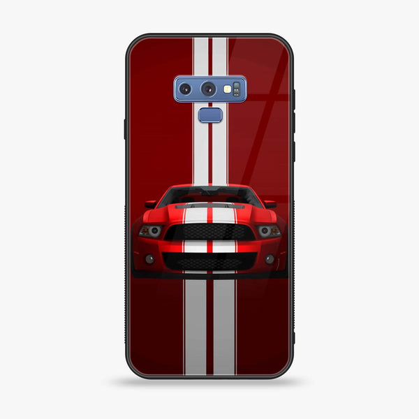 Samsung Galaxy Note 9 - Muscle Racing Car - Premium Printed Glass soft Bumper Shock Proof Case CS-23424 CS-24924