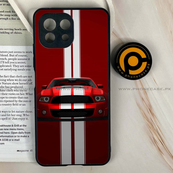 Mi 11 Lite - Muscle Racing Car - Premium Printed Glass soft Bumper Shock Proof Case