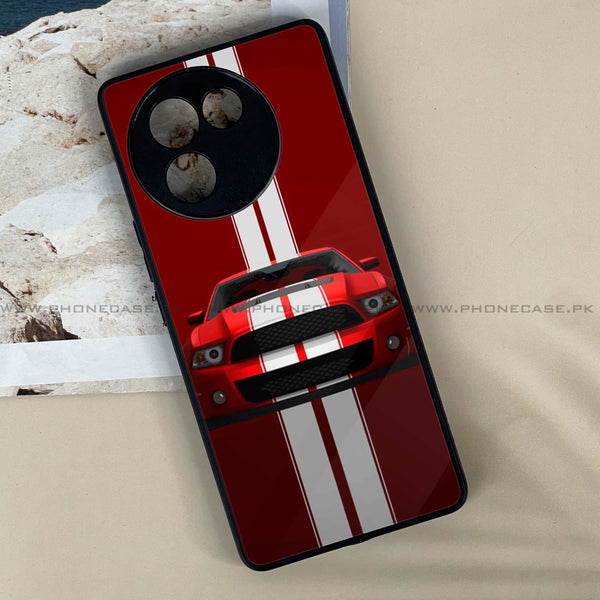 Vivo V30E - Red Mustang -  Premium Printed Metal soft Bumper shock Proof Case